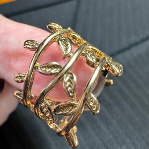 Gold Leaf Design Women's Ring